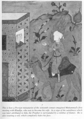 Muhammad visiting Khadija